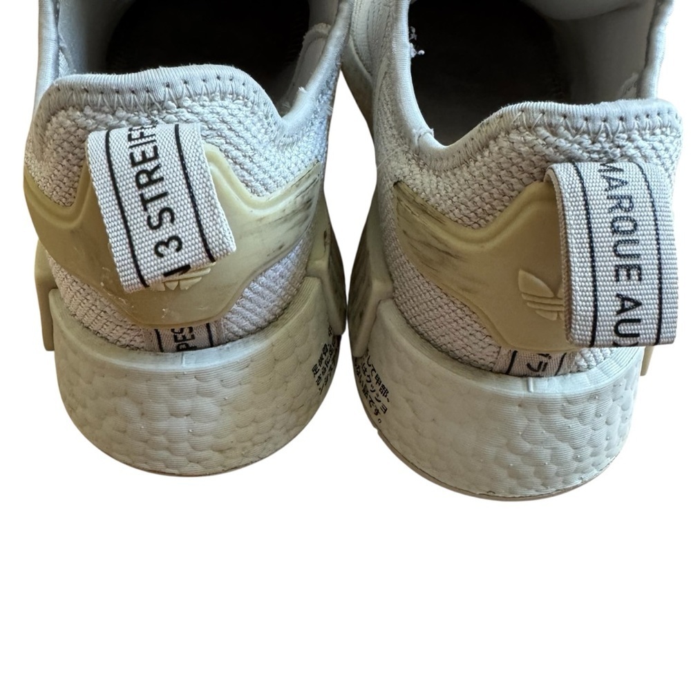 Adidas Women's Originals NMD R1 Sneakers Running Mesh Breathable Beige Size 8.5 - Picture 3 of 10